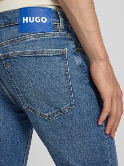 HUGO Blue Slim Fit Jeans aus Baumwoll-Mix Modell 'Zane' Jeansblau 3
