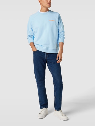 Scotch & Soda Sweatshirt mit Logo-Print Hellblau 1