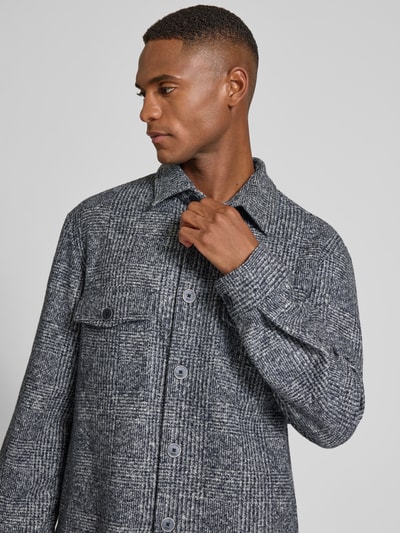 MAERZ Muenchen Hemdjacke mit Seiden-Anteil Marine 3