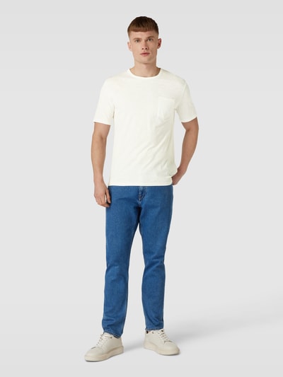 Marc O'Polo T-Shirt mit Brusttasche Offwhite 1