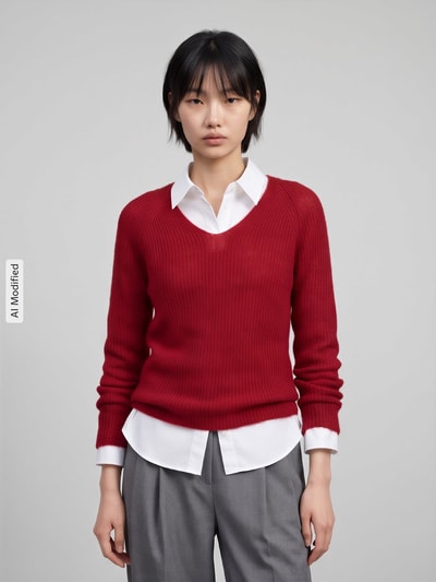 MM by Max Mara Regular Fit Pullover mit Woll-Mohair-Anteil Modell 'SVELTO' Rot 4