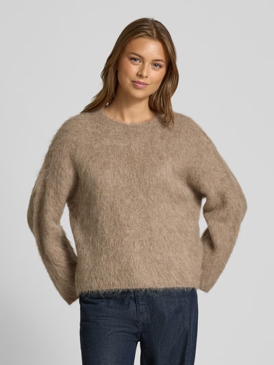 Someday Strickpullover aus Alpaka-Mix Modell 'Tayana 185' Beige Melange 4