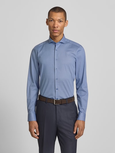 OLYMP Level 5 slim fit zakelijk hemd met haaikraag Marineblauw - 4