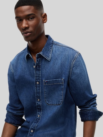 Tommy Jeans Regular Fit Jeanshemd aus reiner Baumwolle Dunkelblau 3