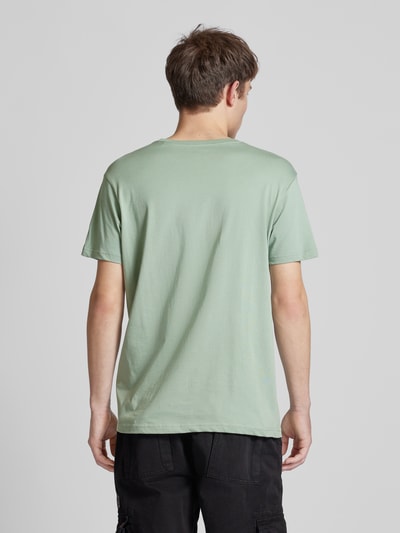 Alpha Industries T-Shirt mit Label-Print Modell 'BASIC' Lind 5