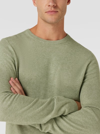 MC NEAL Pullover in Ripp-Optik Mint Melange 3