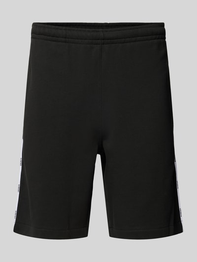 Lacoste Regular fit sweatshorts met galonstrepen Zwart - 2