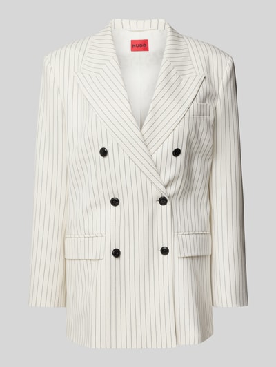 HUGO Blazer mit Reverskragen Modell 'Amelora' Offwhite 2