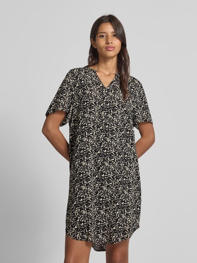 Tom Tailor Oversized Minikleid aus reiner Viskose Black 4