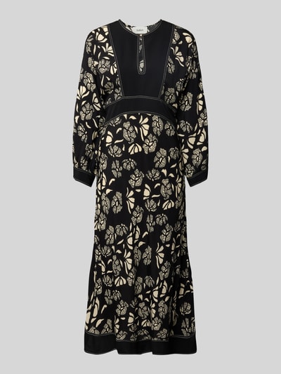 Bash Długa sukienka z wycięciem w kształcie łezki model ‘DRESS AUDE’ Czarny 2