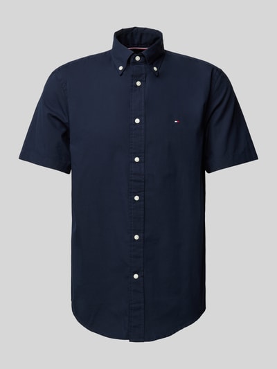 Tommy Hilfiger Regular fit vrijetijdsoverhemd met button-downkraag, model 'FLEX' Marineblauw - 2