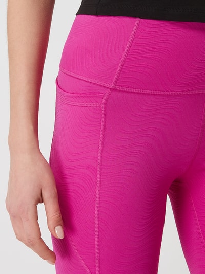 PUMA PERFORMANCE Legginsy sportowe ze wstawkami w kontrastowym kolorze  Mocnoróżowy 3