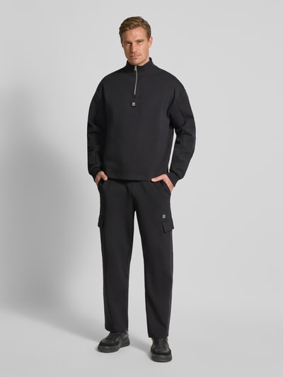 HUGO Regular Fit Sweatpants aus Baumwoll-Mix Modell 'DANOVOPAN' Black 1