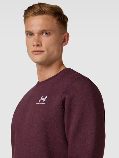 Under Armour Bluza z wyhaftowanym logo Bordowy 3