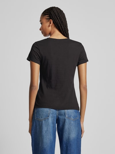 Calvin Klein Jeans T-shirt met labelprint Zwart - 5