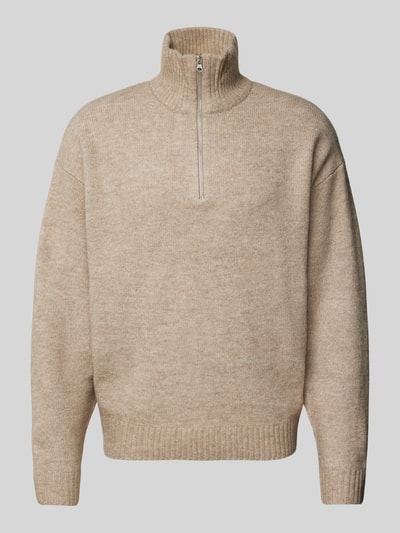 Jack & Jones Troyer mit gerippten Abschlüssen Modell 'OLLIE' Beige 2