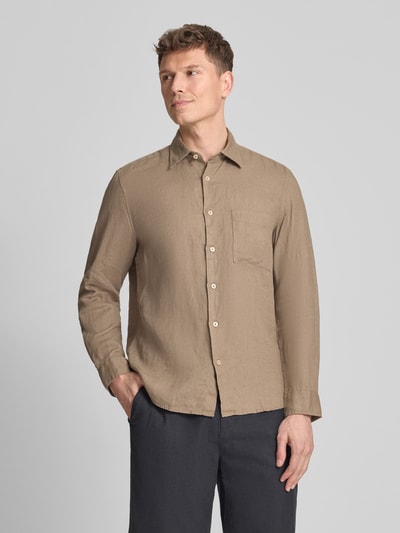 Marc O'Polo Regular Fit Freizeithemd aus reinem Leinen Beige 4