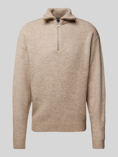 Jack & Jones Troyer mit gerippten Abschlüssen Modell 'OLLIE' Beige 1