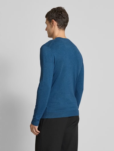 MCNEAL Gebreide pullover met ronde hals Petrol gemêleerd - 5