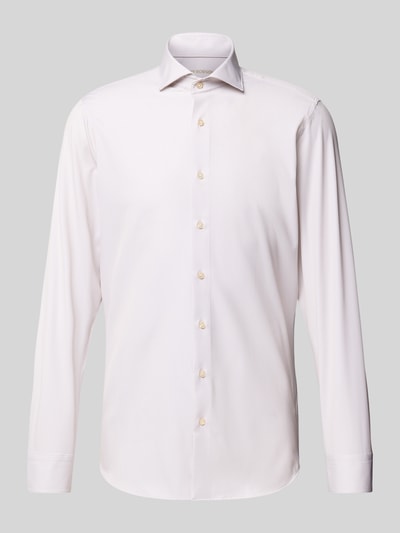 Roy Robson Regular fit zakelijk overhemd met haaikraag Beige - 2