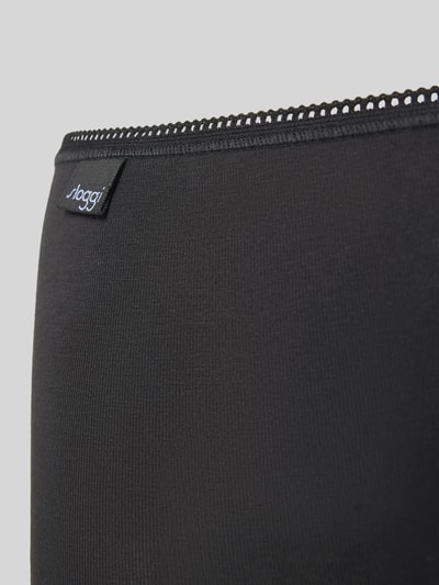 Sloggi Slim fit slips met logopatch in een set van 3 stuks Zwart - 2