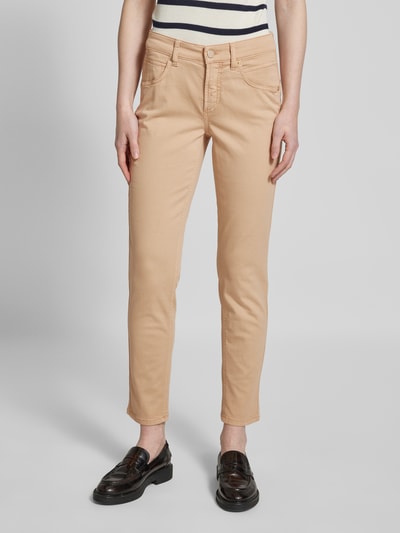 Cambio Slim fit jeans met verkort model, model 'PIPER' Camel - 4