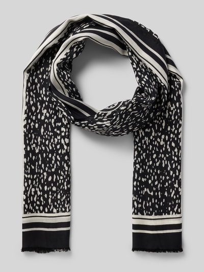 Marc O'Polo Sjaal met korte franjes Zwart - 1