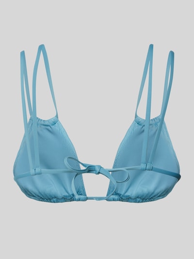 Calvin Klein Underwear Top bikini z fakturowanym wzorem model ‘TRIANGLE’ Morski 3