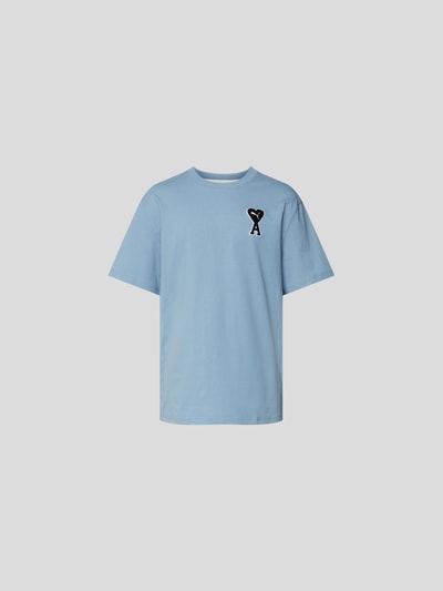 Ami Paris X Puma T-Shirt mit Label-Details Hellblau 2