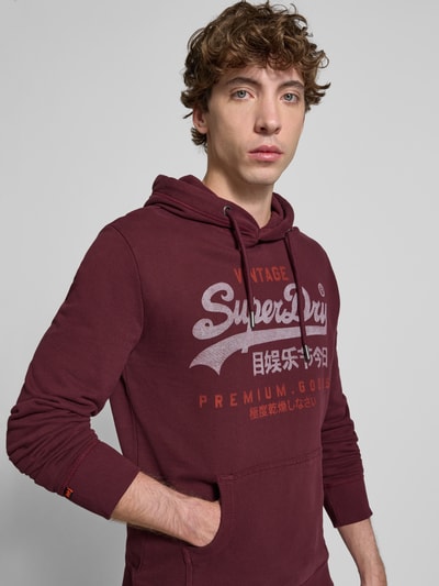 Superdry Hoodie mit Känguru-Tasche Bordeaux 3