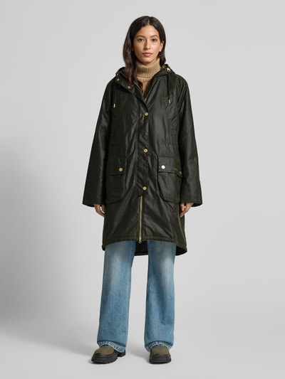 Barbour Regular Fit Wachsmantel aus reiner Baumwolle Modell 'MARCY' Oliv 4