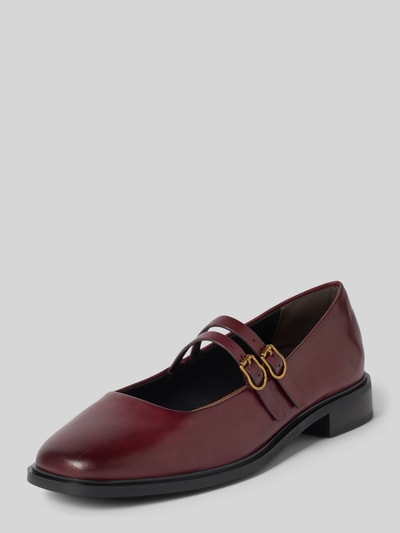 Tamaris Ballerina's van echt leer  Bordeaux - 1