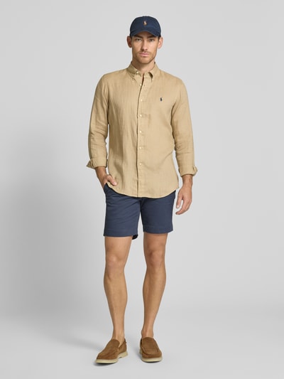Polo Ralph Lauren Freizeithemd mit Label-Stitching Camel 1