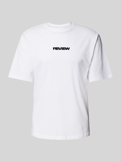 REVIEW T-shirt z nadrukiem z logo Biały 2