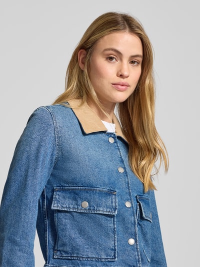 Mango Jeansjacke mit Umlegekragen Modell 'ADARA' Jeansblau 3