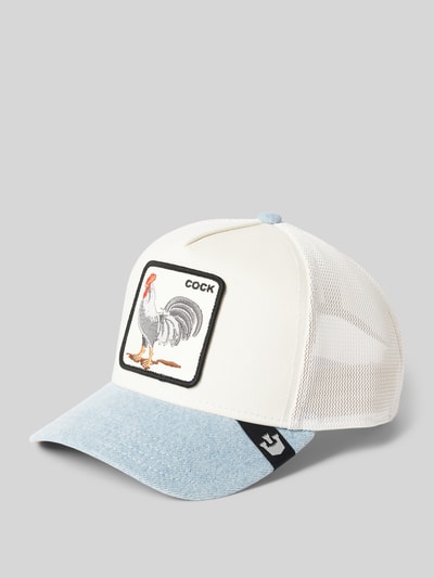 GOORIN BROS. Trucker Cap mit Motiv-Badge Modell 'Rooster Fan Institution' Weiss 1