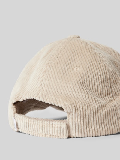 Knowledge Cotton Apparel Basecap mit Label-Detail Modell 'Wales' Sand 3