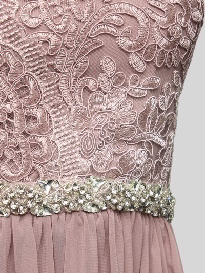 My Mascara Curves Abendkleid mit Spitzenbesatz Mauve 2