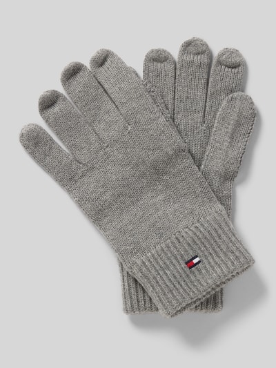Tommy Hilfiger Handschuhe aus Baumwoll-Kaschmir-Mix Hellgrau 1