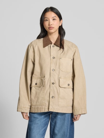 Mango Windbreaker mit Pattentaschen Modell 'RIO' Beige 4