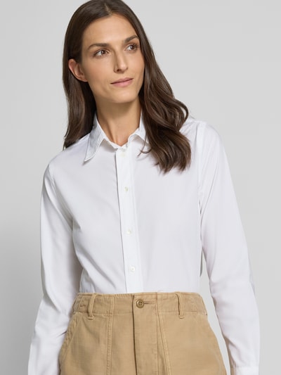 Polo Ralph Lauren Regular fit overhemdblouse met logostitching Wit - 3