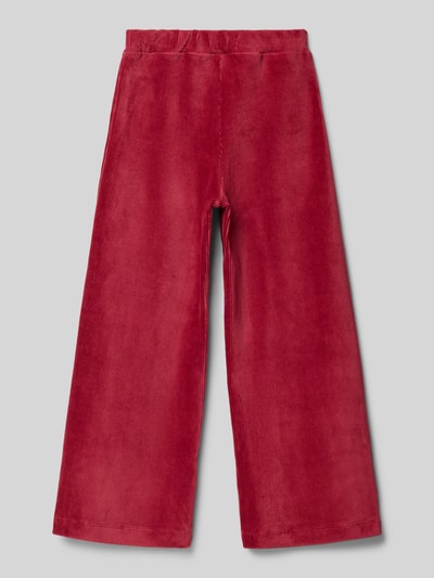 Mayoral Spodnie sztruksowe z szeroką nogawką i kieszeniami z tyłu Czerwony 3