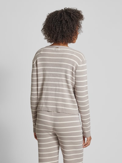 VILLA SOPHIE Regular fit cardigan met V-hals, model 'NURIA' Taupe - 5