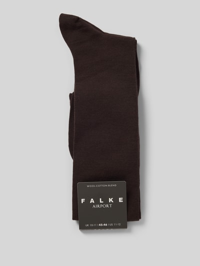 Falke Kousen met comfortband, model 'Airport' Middenbruin - 3