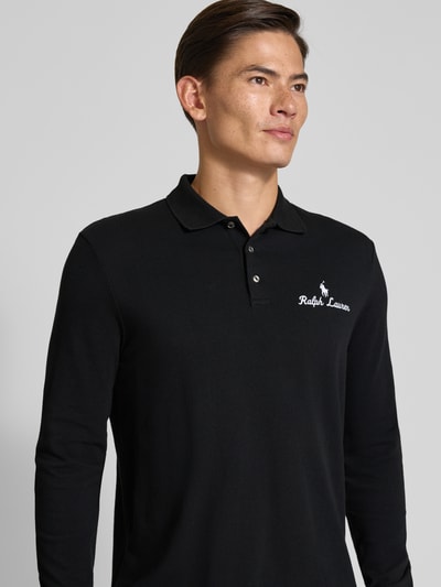 Polo Ralph Lauren Classic Fit Poloshirt mit Label-Stitching Black 3
