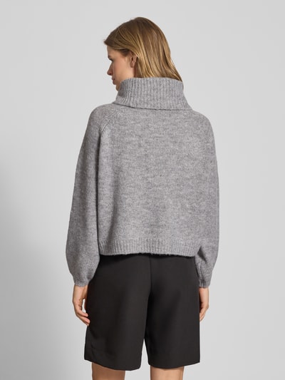 Only Golf o kroju regular fit z dodatkiem wełny model ‘GILA’ Średnioszary melanż 5