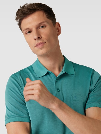 RAGMAN Poloshirt met borstzak Turquoise - 3