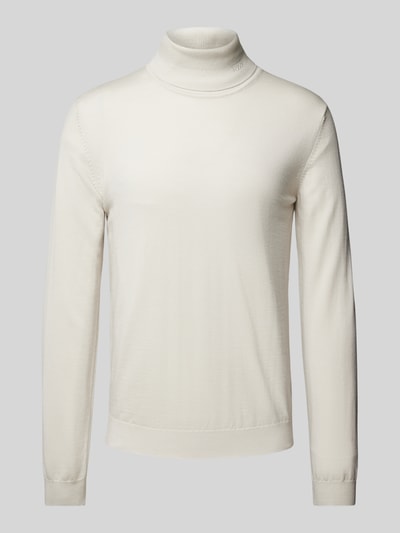 HUGO Wollpullover mit Rollkragen Modell 'San Thomas' Offwhite 2