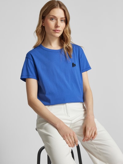 Zadig & Voltaire T-Shirt mit Motiv- und Label-Stitching Modell 'MARTA' Bleu 3