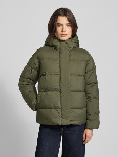 Tommy Hilfiger Slim fit donsjack met logo-applicatie Olijfgroen - 4